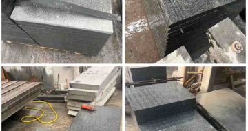 天津 芝麻黑地铺石材