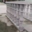 天津 芝麻白圆形光面花瓶柱，栏杆