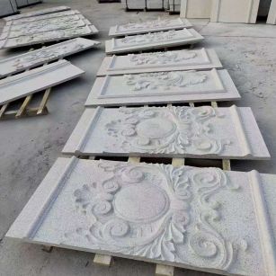 天津 芝麻白干挂雕花板