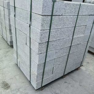 天津 芙蓉白火烧两面路沿石