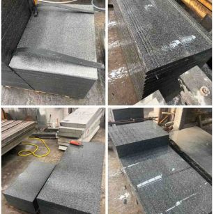 天津 芝麻黑地铺石材