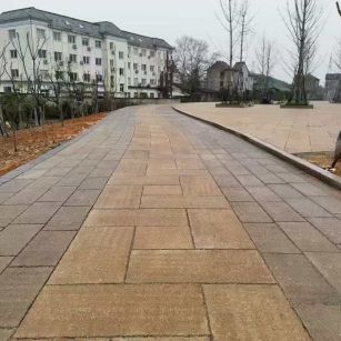 天津仿古石铺装效果