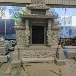 天津 芝麻灰高档墓碑、土墓，一套也支持定做