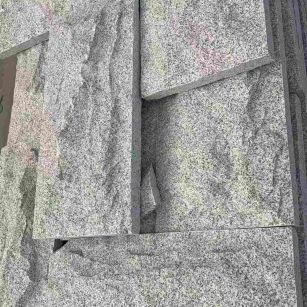 天津 芝麻白自然面花岗岩成品板