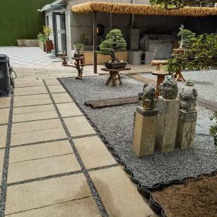 天津仿古石铺装效果