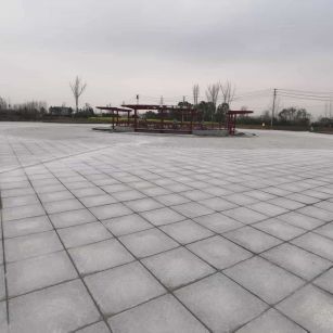 天津 芝麻白火烧面-公园广场地铺效果