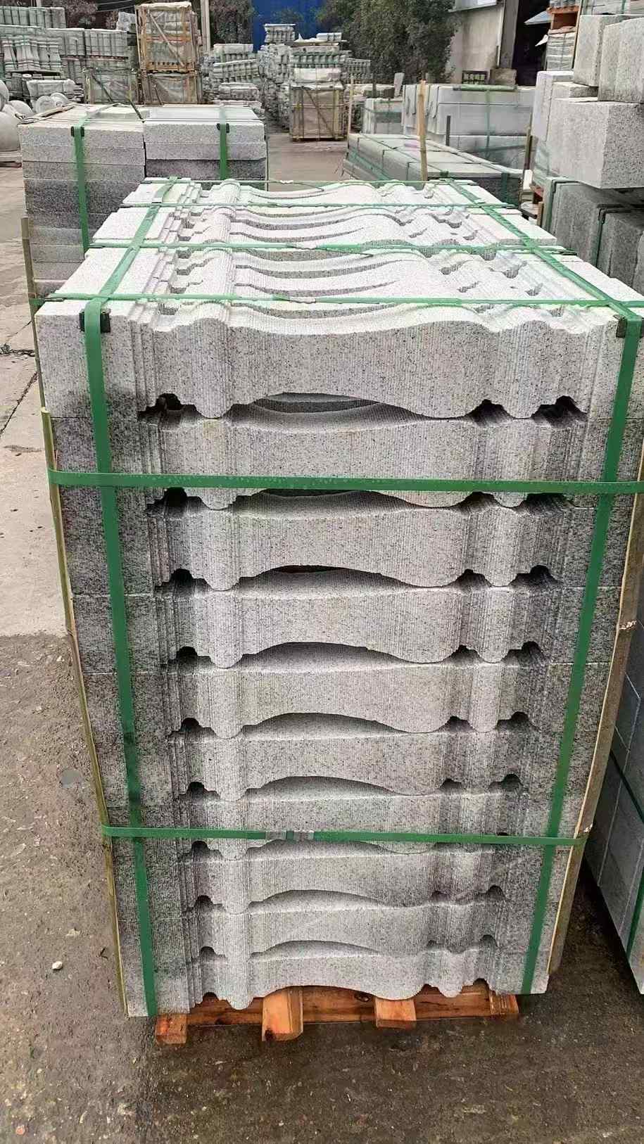 天津 芝麻白方形拉丝面，栏杆花瓶柱