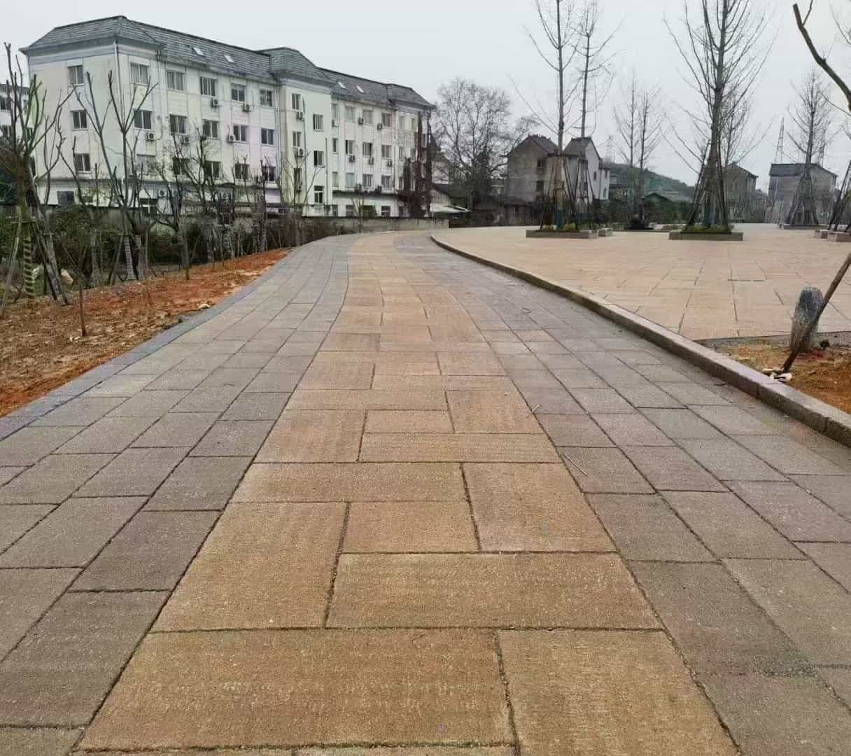 天津仿古石铺装效果