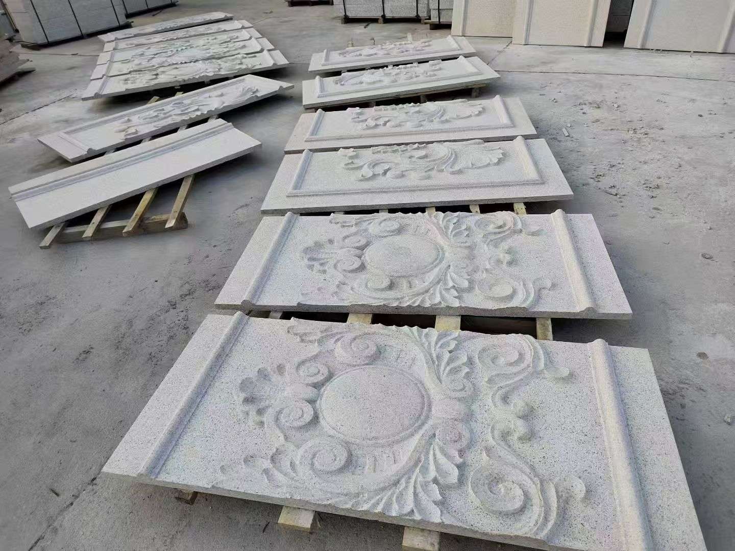 天津 芝麻白干挂雕花板