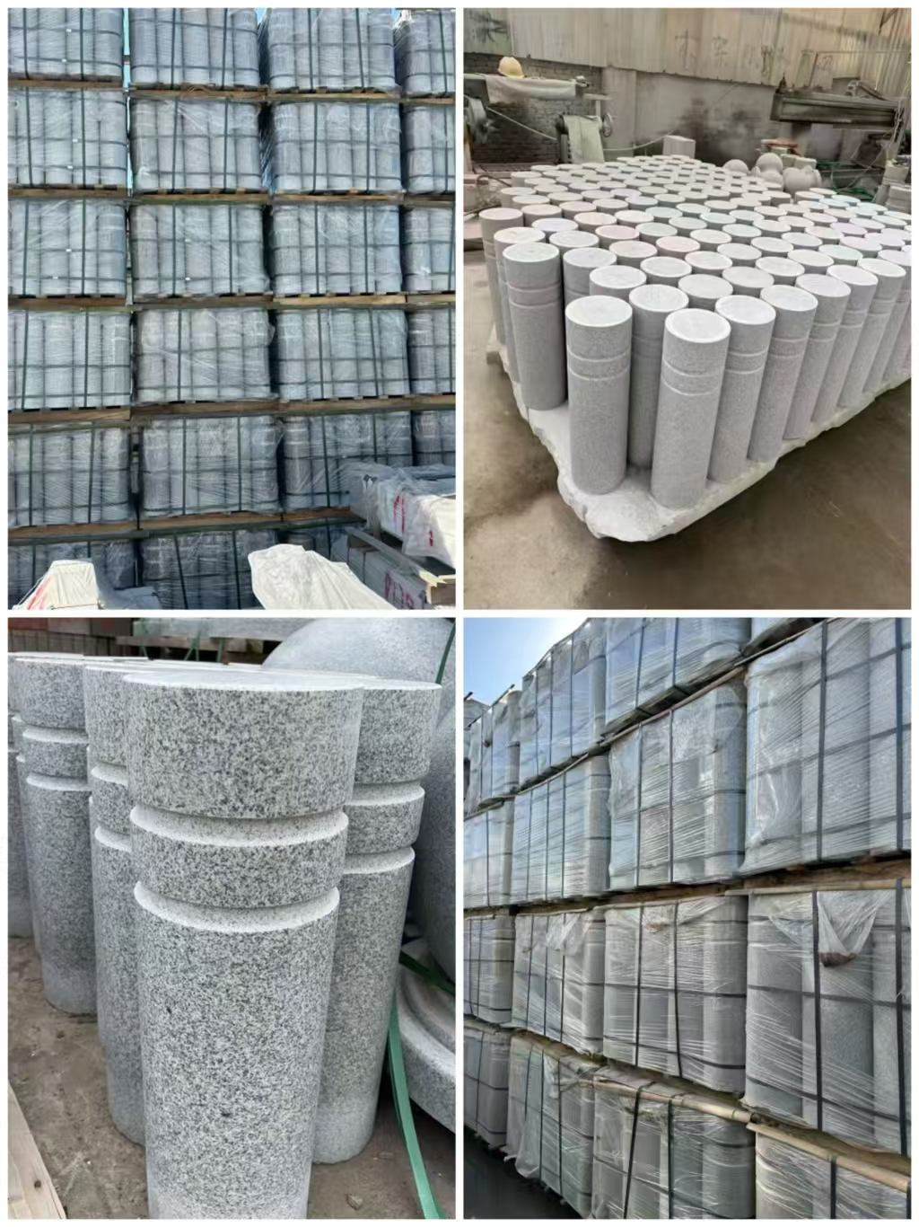 天津 芝麻白花岗岩挡车柱、隔离柱多少钱