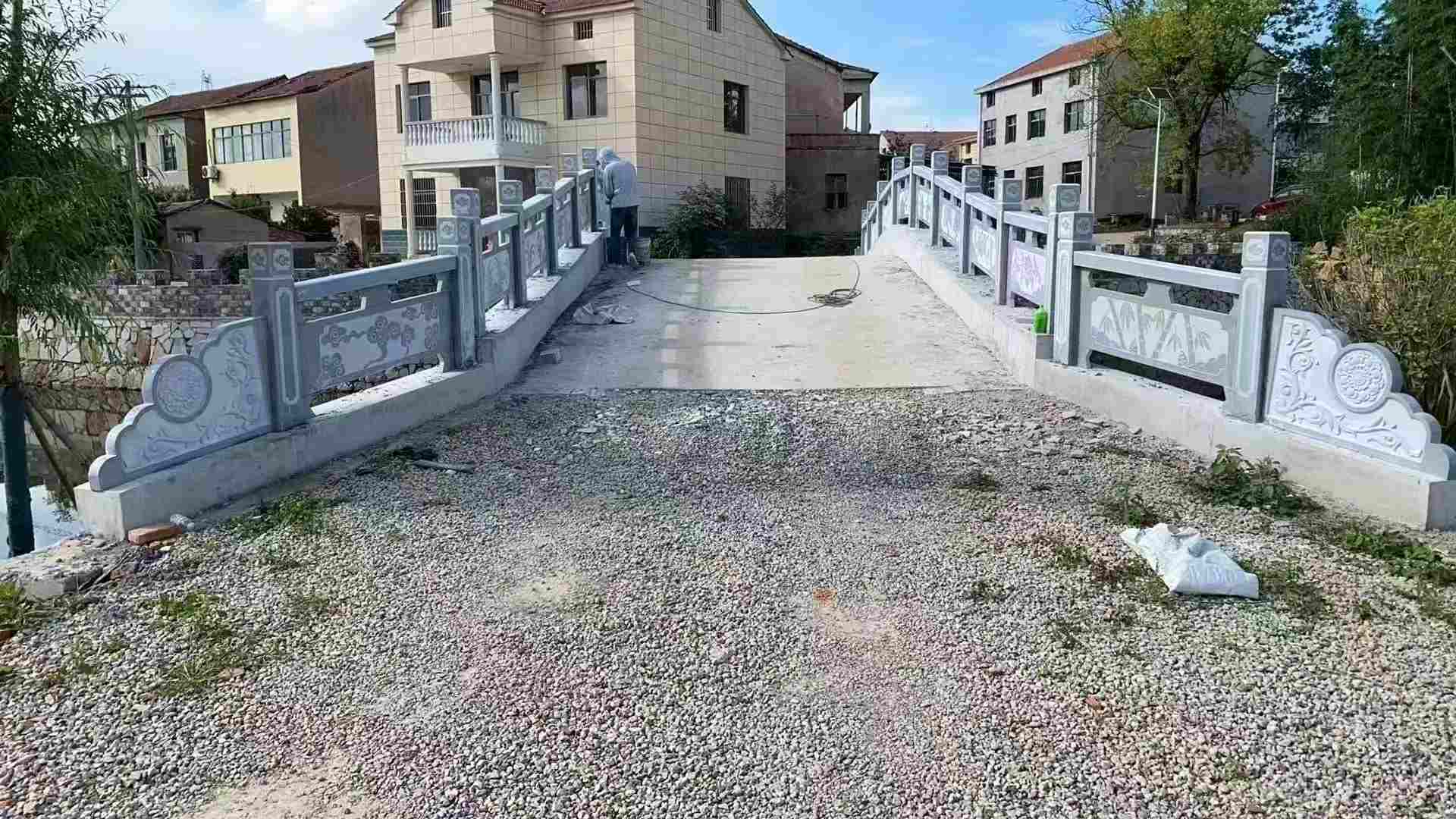 天津 芝麻灰花岗岩桥栏杆