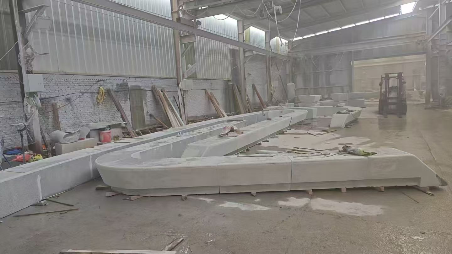 天津 花岗岩整石坐凳拼装