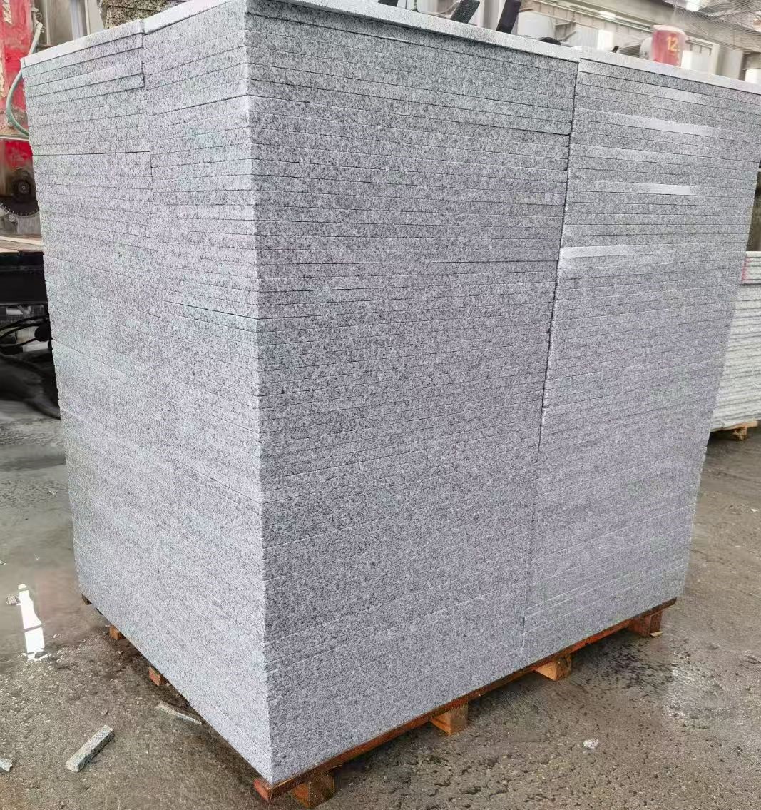 天津 火烧面地铺石，街道广场园林市政工程板，1.8~5.0厚均有现货